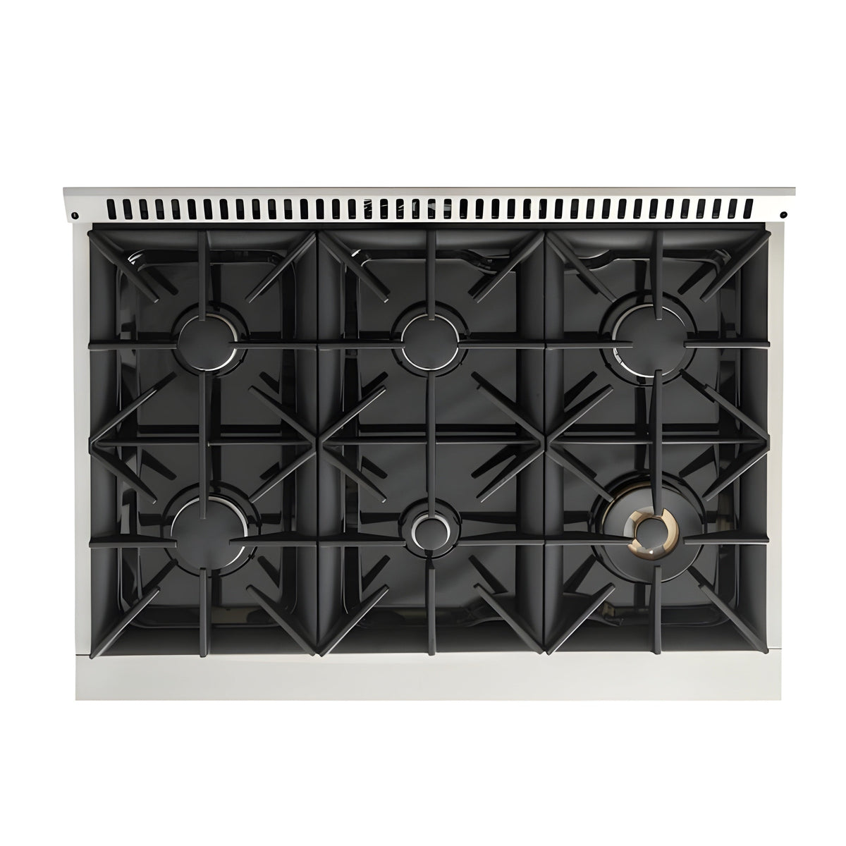 Kucht 36" Pro-Style Propane Gas Dual Fuel Range with 4 Burners in Black - KDF362/LP-K