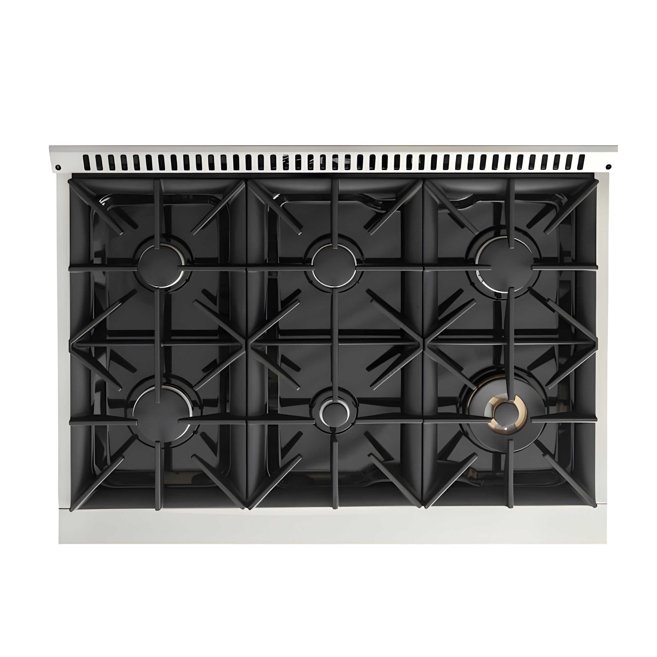 Kucht 36" Pro-Style Natural Gas Dual Fuel Range with 4 Burners in White - KDF362-W