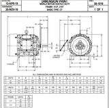 U. S. Motors Nidec HD7P2E Electric Motor 7.5 hp 213T Frame 230/460 Volts - HD7P2E