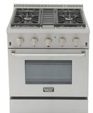 Kucht Professional 30 in. 4.2 cu ft. Propane Gas Range with Silver Knobs - KRG3080U/LP-S