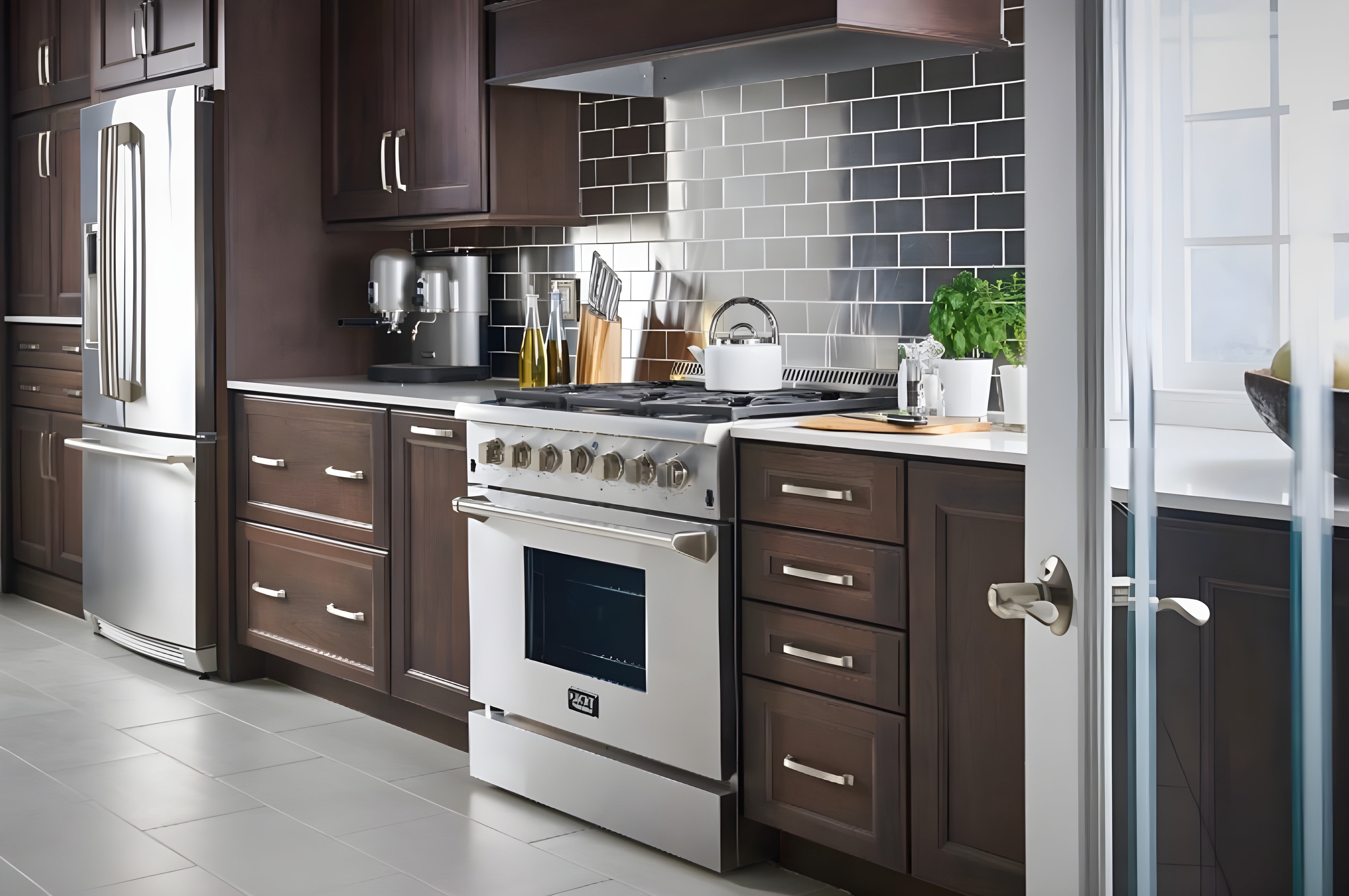 Kucht Professional 30 in. 4.2 cu ft. Natural Gas Range with Silver Knobs - KRG3080U-S