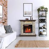 Duraflame Austin Infrared Electric Fireplace Mantel Package in Stone - 18WM30048-16001 - 201616