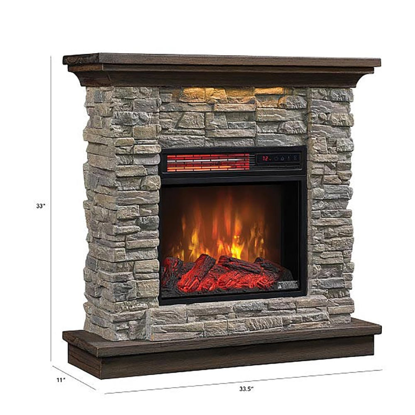 Duraflame Austin Infrared Electric Fireplace Mantel Package in Stone - 18WM30048-16001 - 201616