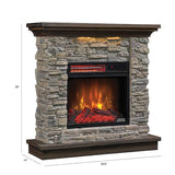 Duraflame Austin Infrared Electric Fireplace Mantel Package in Stone - 18WM30048-16001 - 201616