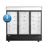 Frigos 80" Merchandising Refrigerator, 3 Glass Doors, LED Lighting - FG-MR-3D-G