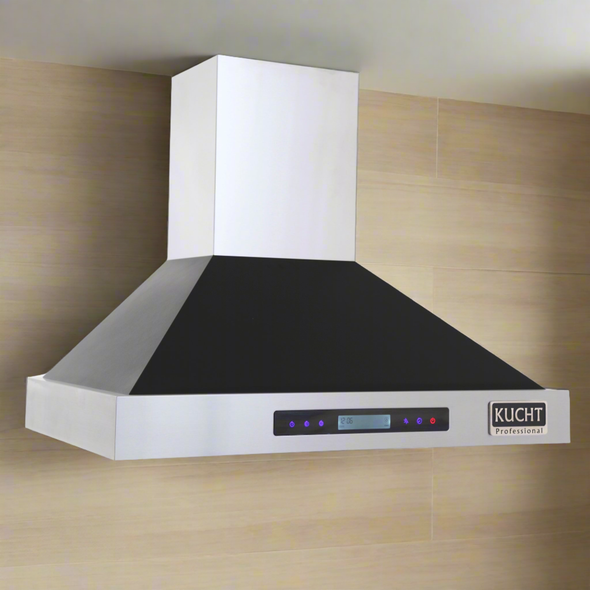 Kucht Professional 30" Wall Mount Range Hood 900 CFM in Black - KRH3015-K