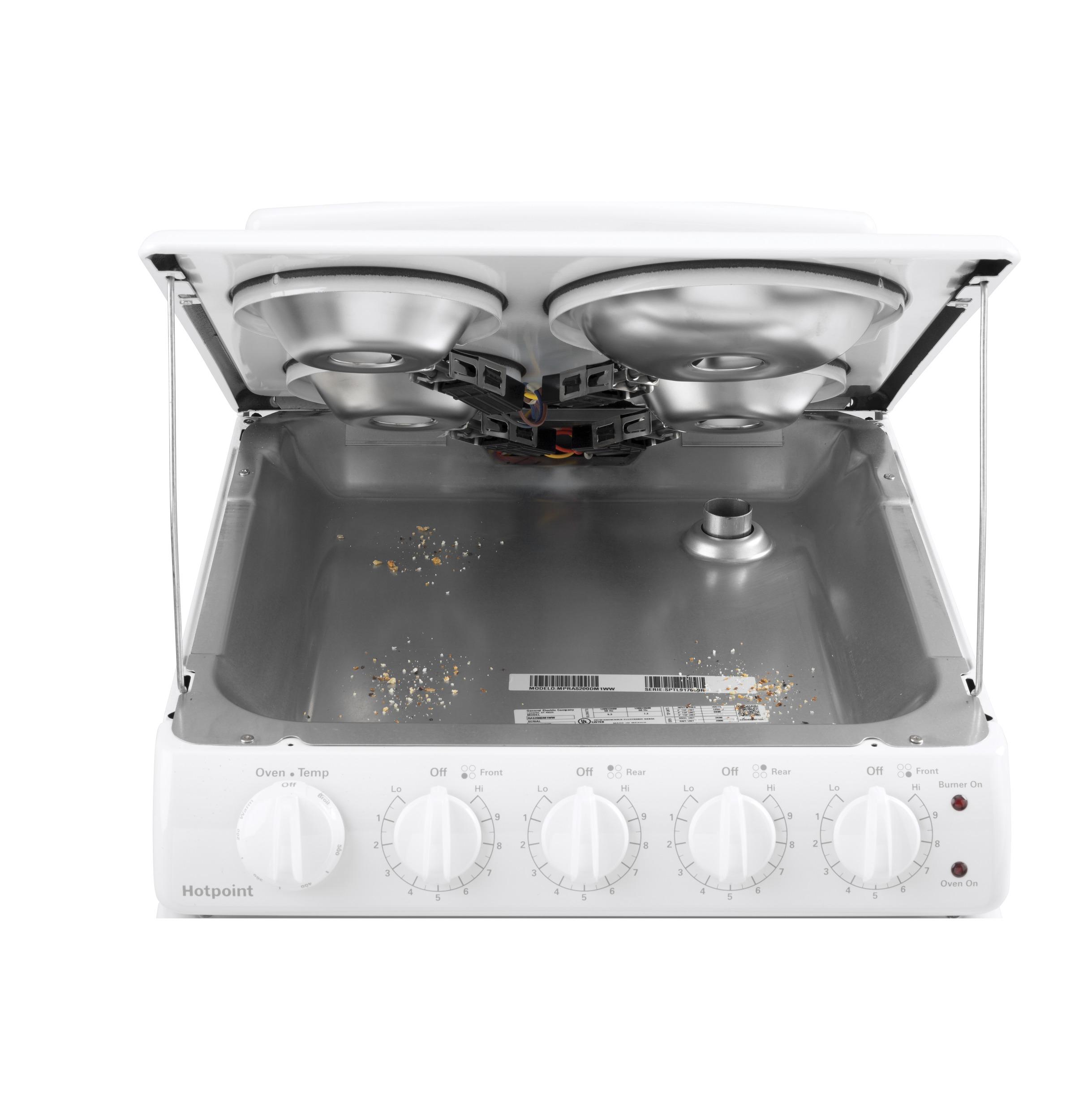 HOTPOINT 20" Electric Free-Standing Front-Control Electric Range - RAS200DMWW-KT