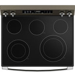GE APPLIANCES GRF600AVES GE(R) 30" Free-Standing Electric Convection Range with No Preheat Air Fry and EasyWash(TM) Oven Tray - GRF600AVES-KT