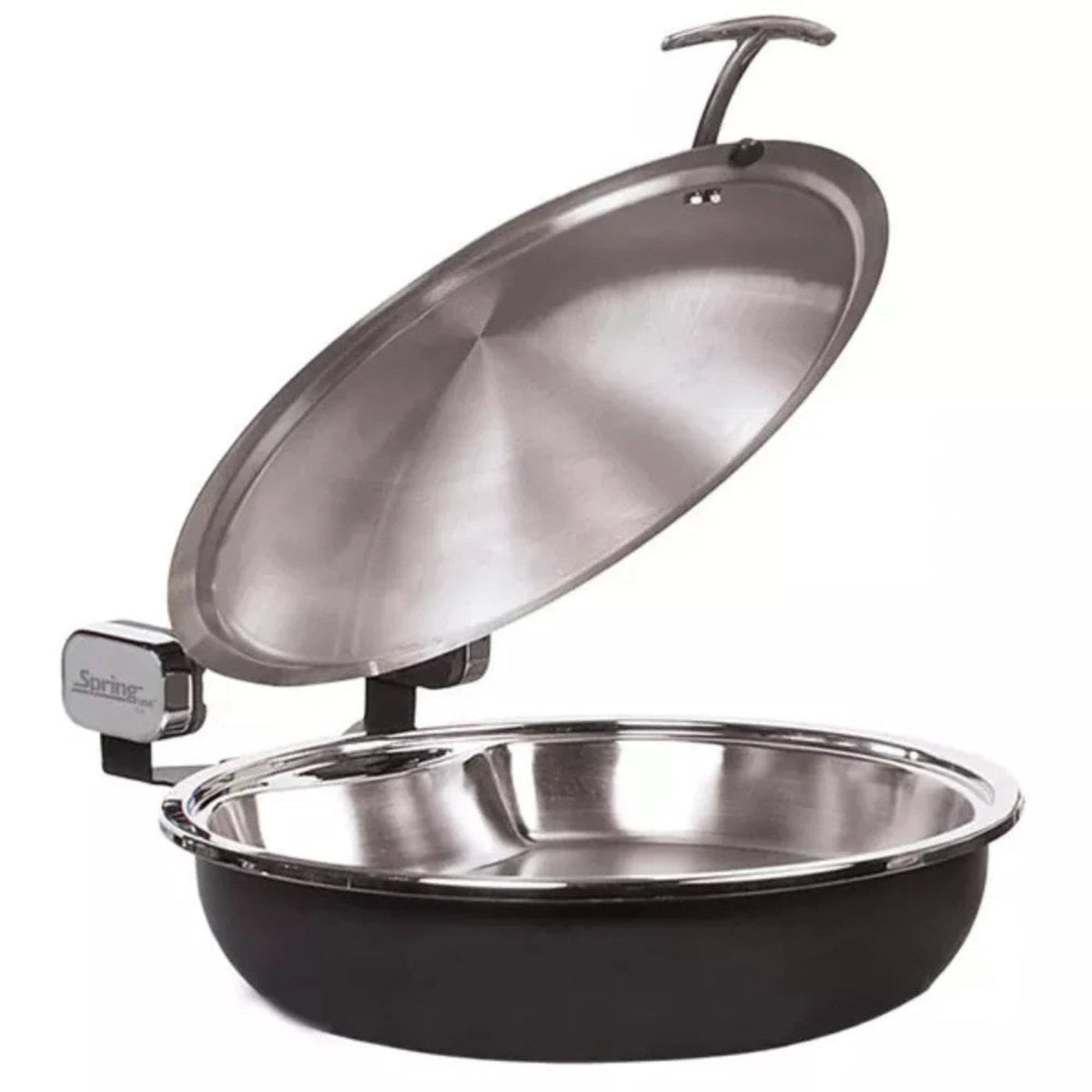 Spring USA 2382-88/36 Titanium Seasons Induction Sauteuse Chafing Dish w/ Black Pearl Accents - SP23828836
