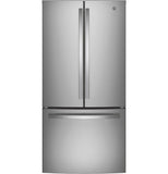 GE APPLIANCES GWE19JYLFS GE® ENERGY STAR® 18.6 Cu. Ft. Counter-Depth French-Door Refrigerator - GWE19JYLFS-KT