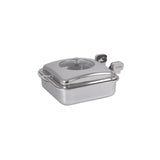 Spring USA 2474-6 Square Vision Induction Buffet Server with Chrome Accents - SP24746