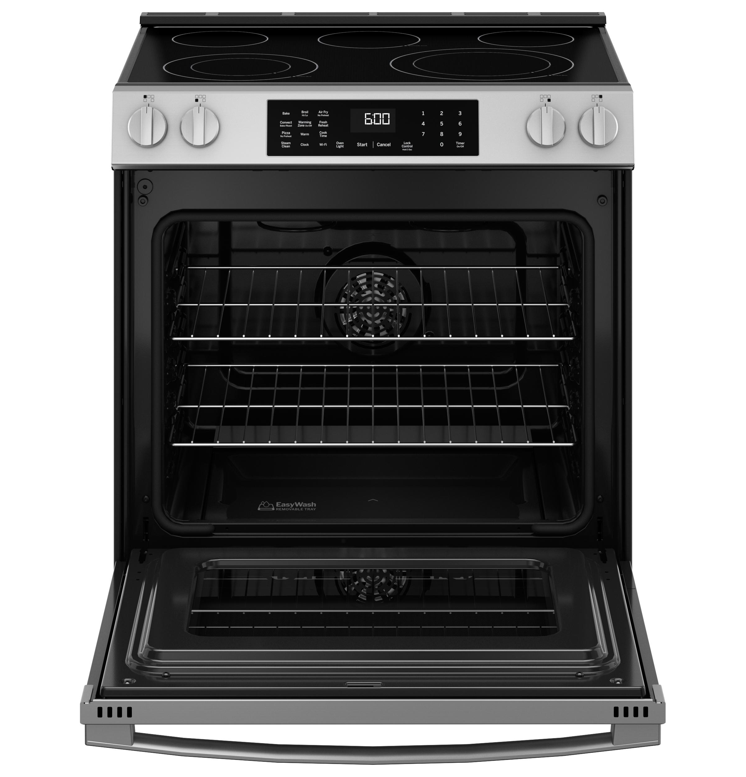 GE APPLIANCES GRS600AVFS GE(R) 30" Slide-In Electric Convection Range with No Preheat Air Fry and EasyWash(TM) Oven Tray - GRS600AVFS-KT