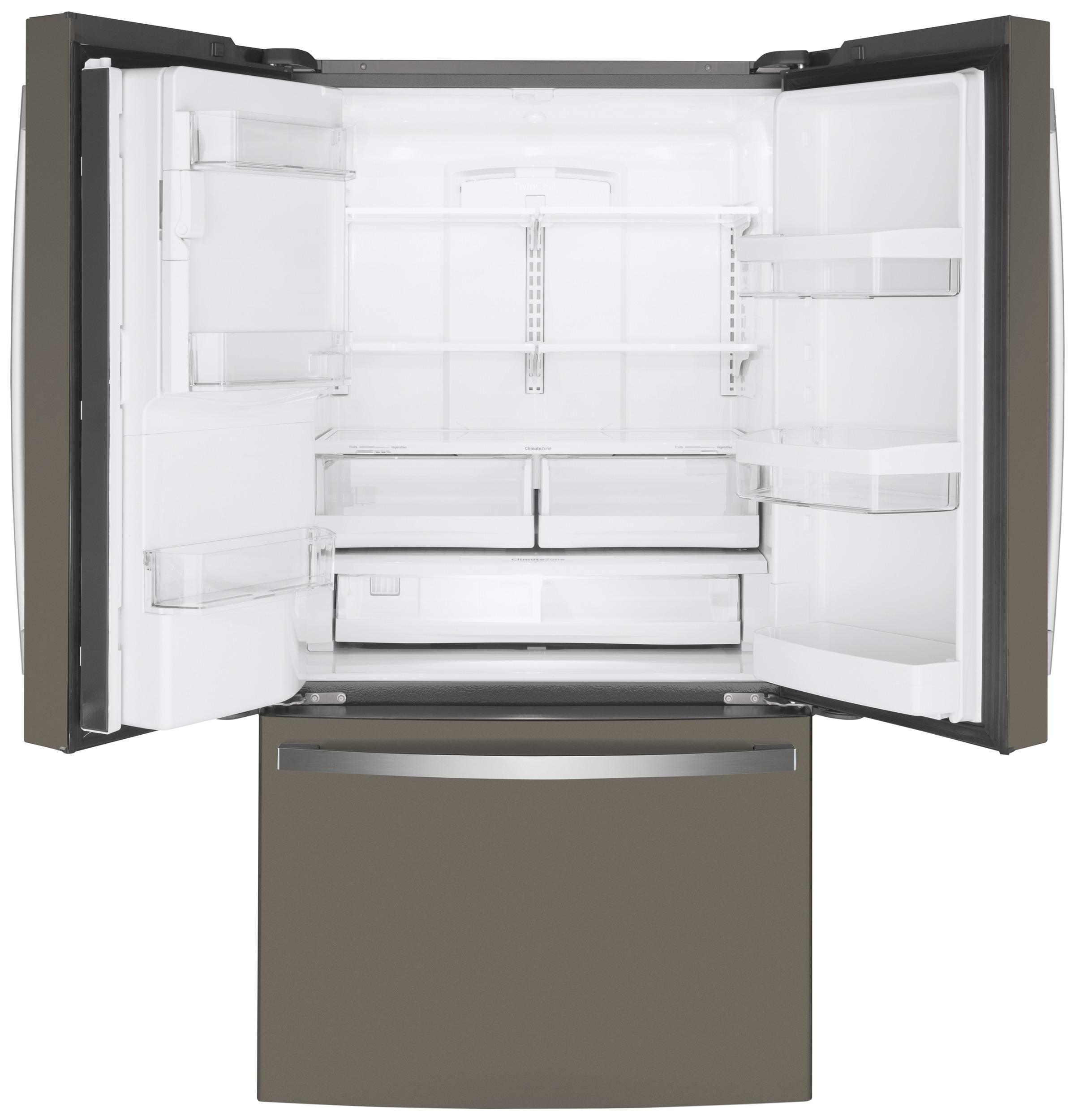 GE APPLIANCES GYE22GMNES GE® ENERGY STAR® 22.1 Cu. Ft. Counter-Depth French-Door Refrigerator -GYE22GMNES-KT