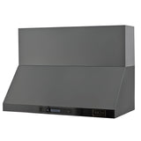 Kucht Professional 48" Wall Mount Range Hood 1,200 CFM in Titanium Stainless Steel - KRH483A-C