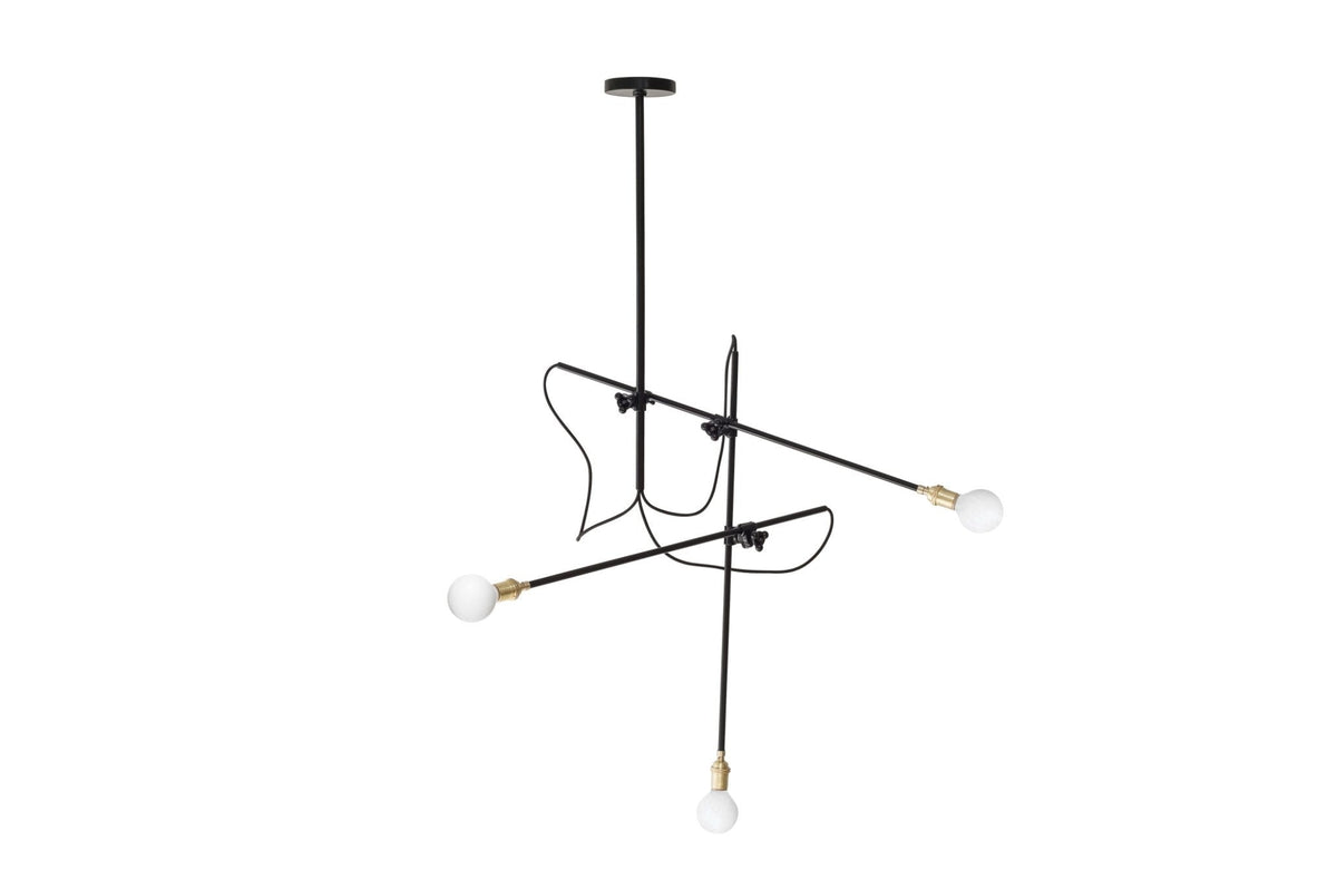 Workstead 3 Arm Industrial Chandelier - WS-IND-C-HB-110