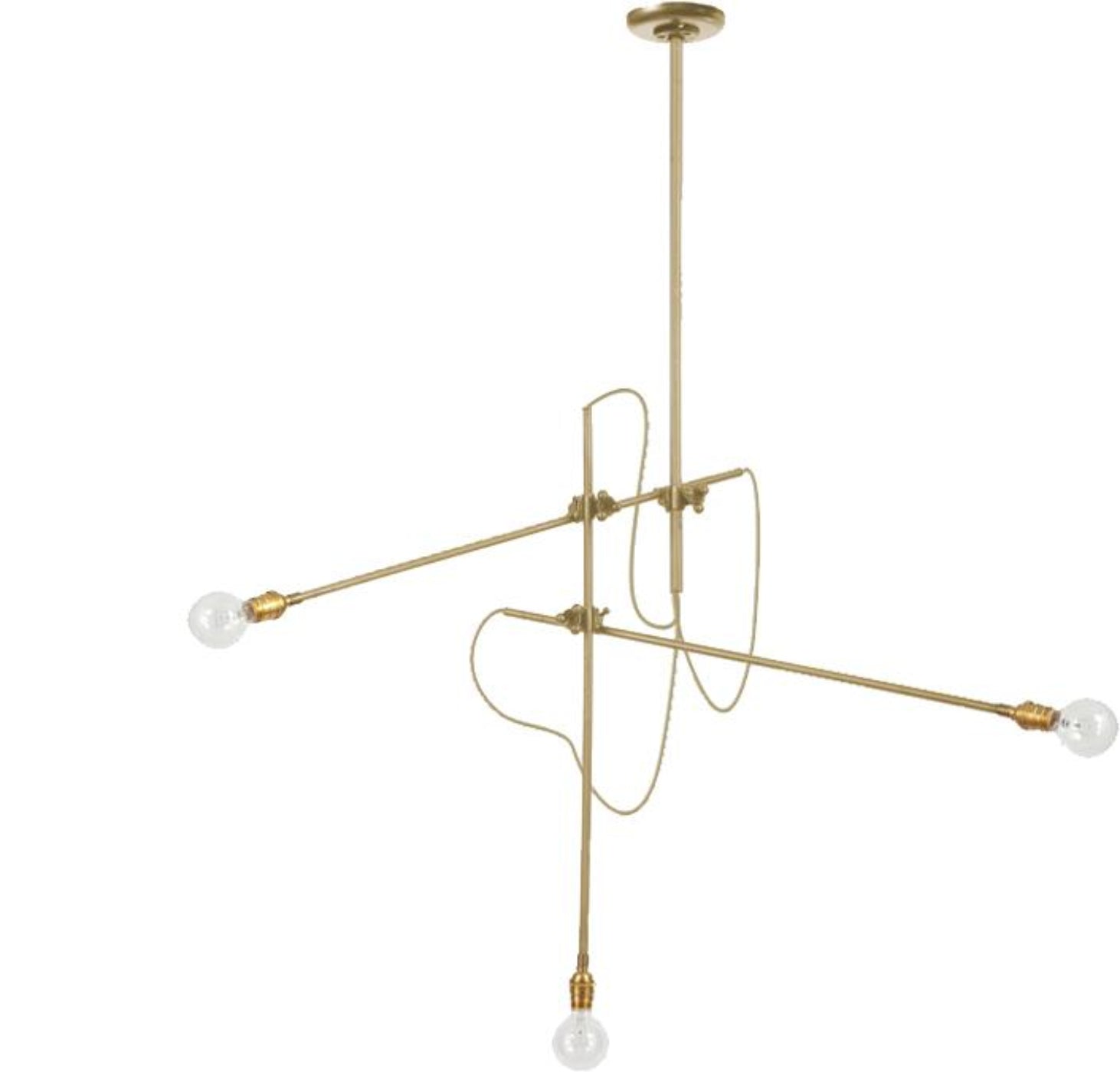 Workstead 3 Arm Industrial Chandelier - WS-IND-C-HB-110