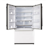 Kucht Professional 36 In. 26.1 cu. ft. Refrigerator with Interior Ice Maker, White - K748FDS-W