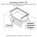 AOG Insulating Liner For L/T-Series 30-Inch Gas Grills - 30-IL-C