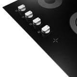Cosmo 30" Electric Ceramic Glass Cooktop with 4 Burners, Dual Zone Elements, Hot Surface Indicator Light and Control Knobs - COS-304ECC