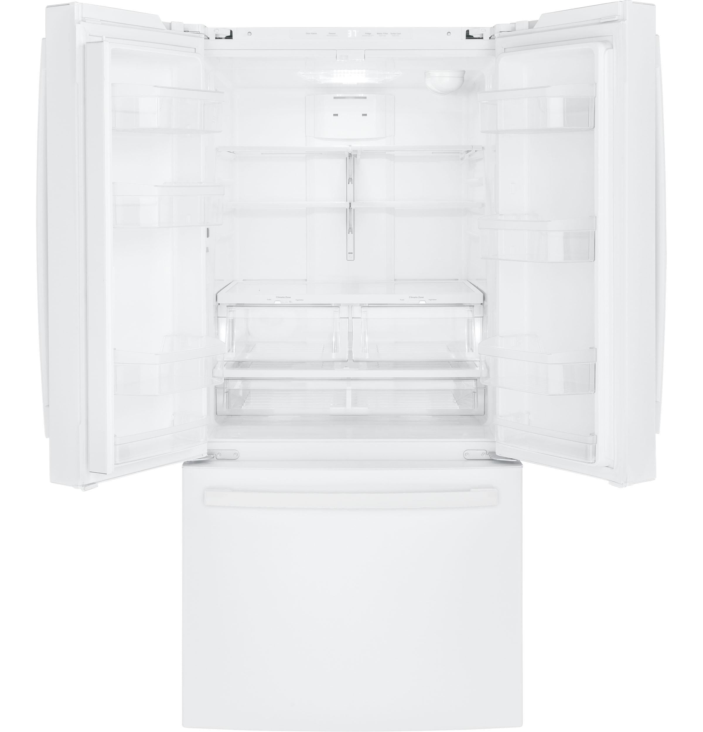 GE APPLIANCES GNE25JGKWW GE® ENERGY STAR® 24.7 Cu. Ft. French-Door Refrigerator -GNE25JGKWW-KT