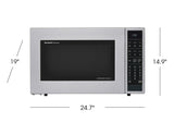 SHARP 1.5 cu. ft. 900W Sharp Stainless Steel Carousel Convection + Microwave Oven - SMC1585BS-KT