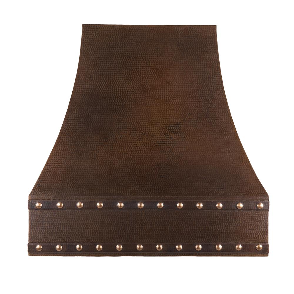 Premier Copper 36 in. Hammered Copper Wall Mounted Correa Range Hood