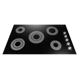 Cosmo 3 Piece Appliance Package With 30" Single Electric Wall Oven, 36" Electric Cooktop and 36"Island Range Hood - DVRD1466