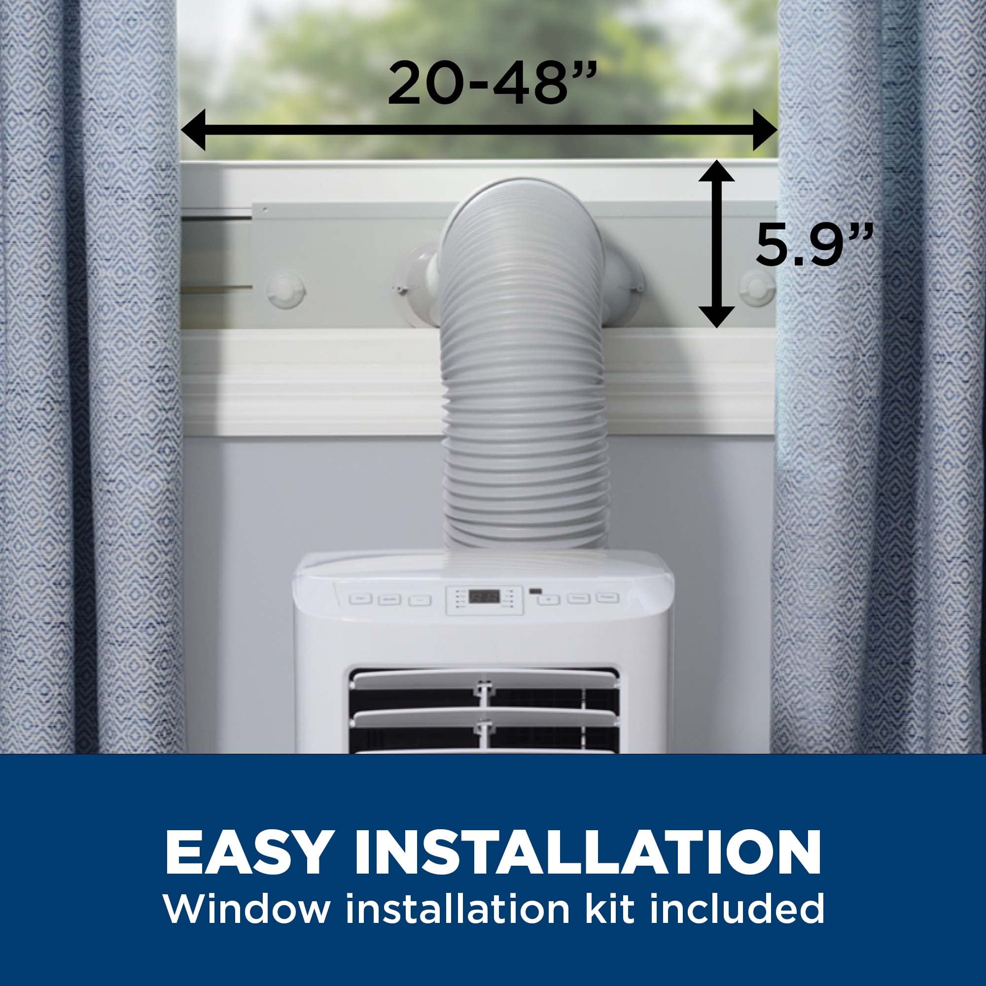 GE APPLIANCES APFD05JASW GE(R) 5,100 BTU Portable Air Conditioner with Dehumidifier and Remote, White - APFD05JASW-KT