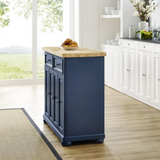 CROSLEY MADISON 42 INCH TRANSITIONAL DESIGN KITCHEN ISLAND - NAVY - KF30031ANV