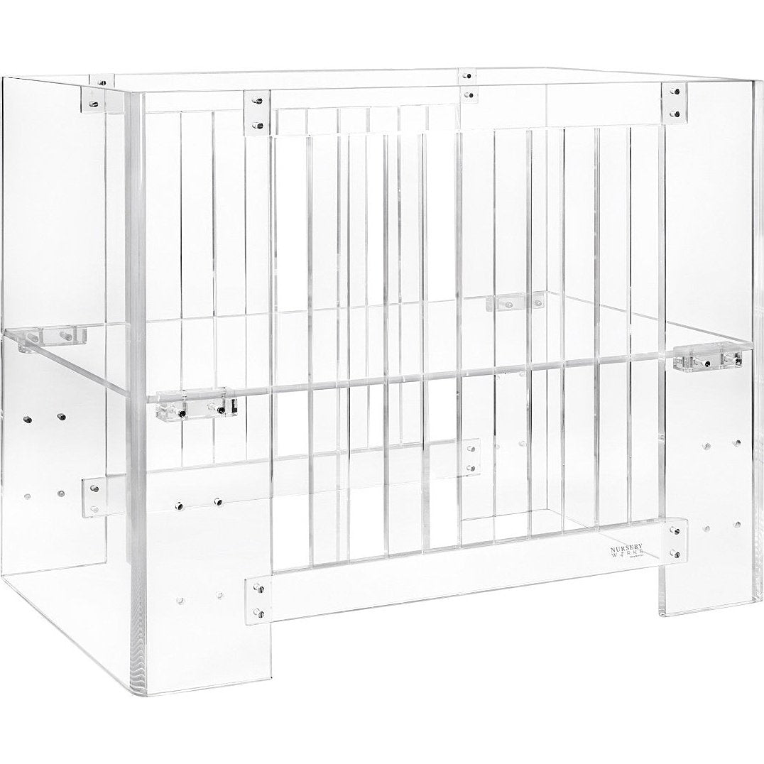 Nursery Works Vetro Mini Crib with Pure Core Mini Crib Mattress