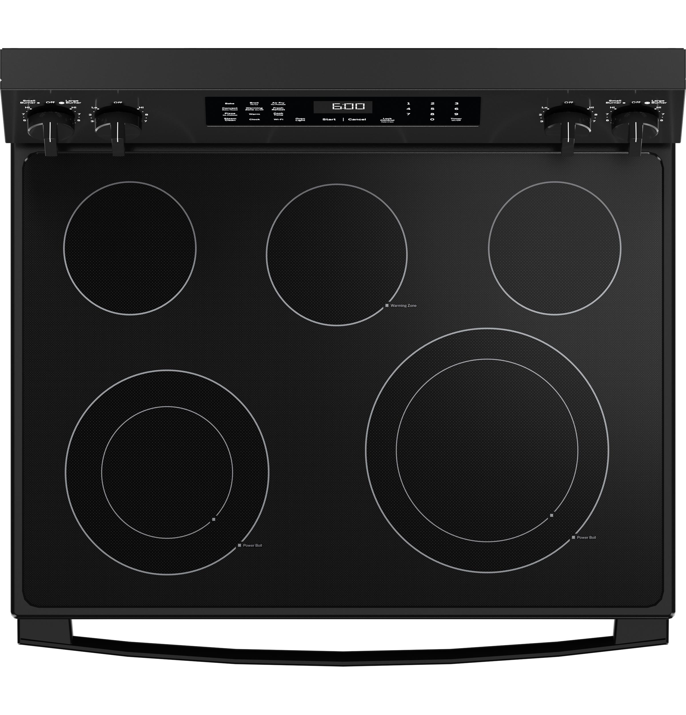 GE APPLIANCES GRF600AVBB GE(R) 30" Free-Standing Electric Convection Range with No Preheat Air Fry and EasyWash(TM) Oven Tray -GRF600AVBB-KT