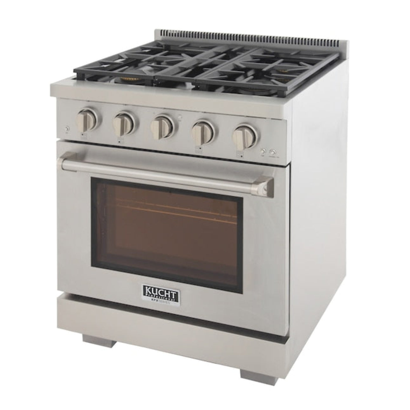 Kucht Professional 30" 4.2 cu. ft. Natural Gas Range in Stainless Steel with True Simmer Burners -KFX3000X-S