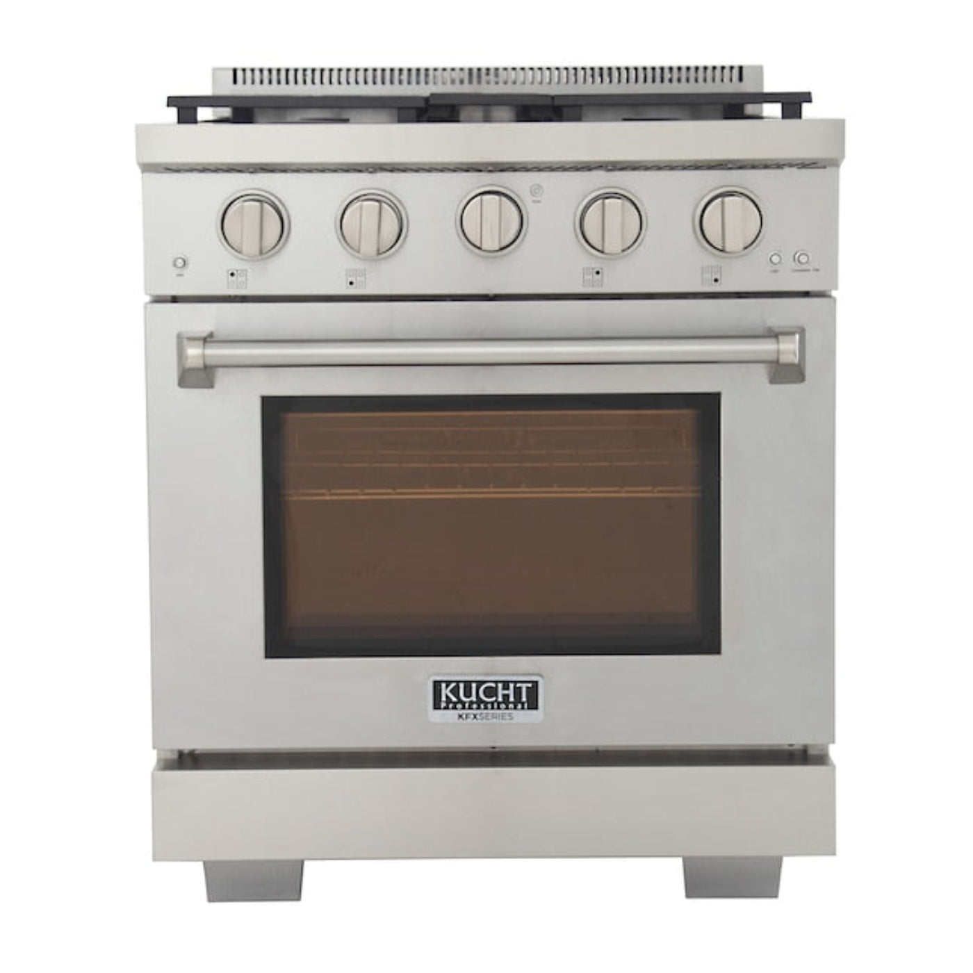 Kucht Professional 30" 4.2 cu. ft. Natural Gas Range in Stainless Steel with True Simmer Burners -KFX3000X-S
