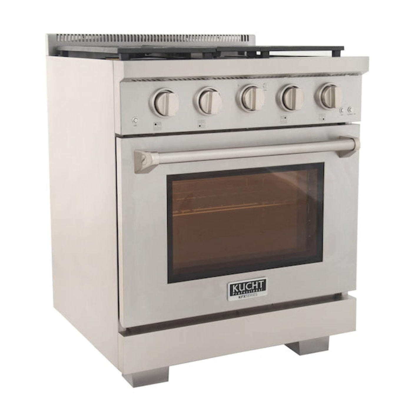 Kucht Professional 30" 4.2 cu. ft. Natural Gas Range in Stainless Steel with True Simmer Burners -KFX3000X-S