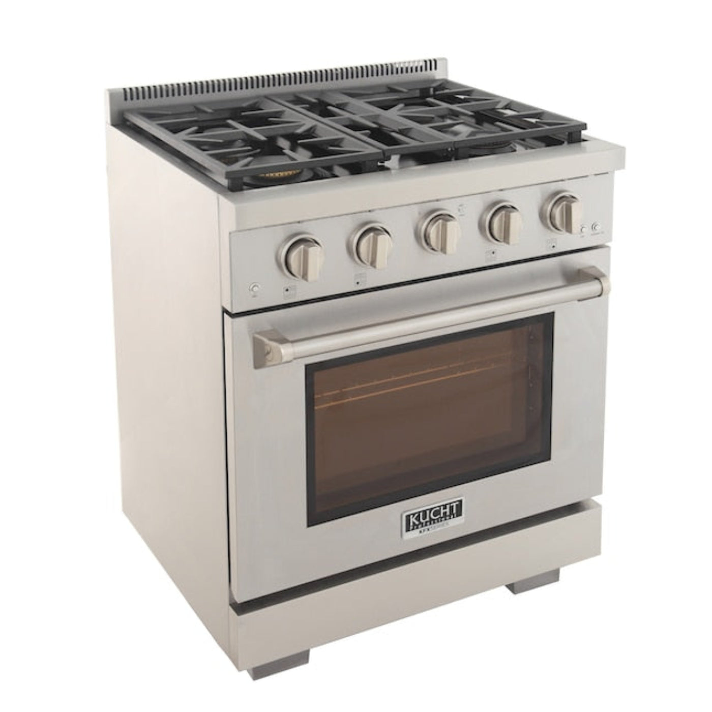 Kucht Professional 30" 4.2 cu. ft. Natural Gas Range in Stainless Steel with True Simmer Burners -KFX3000X-S