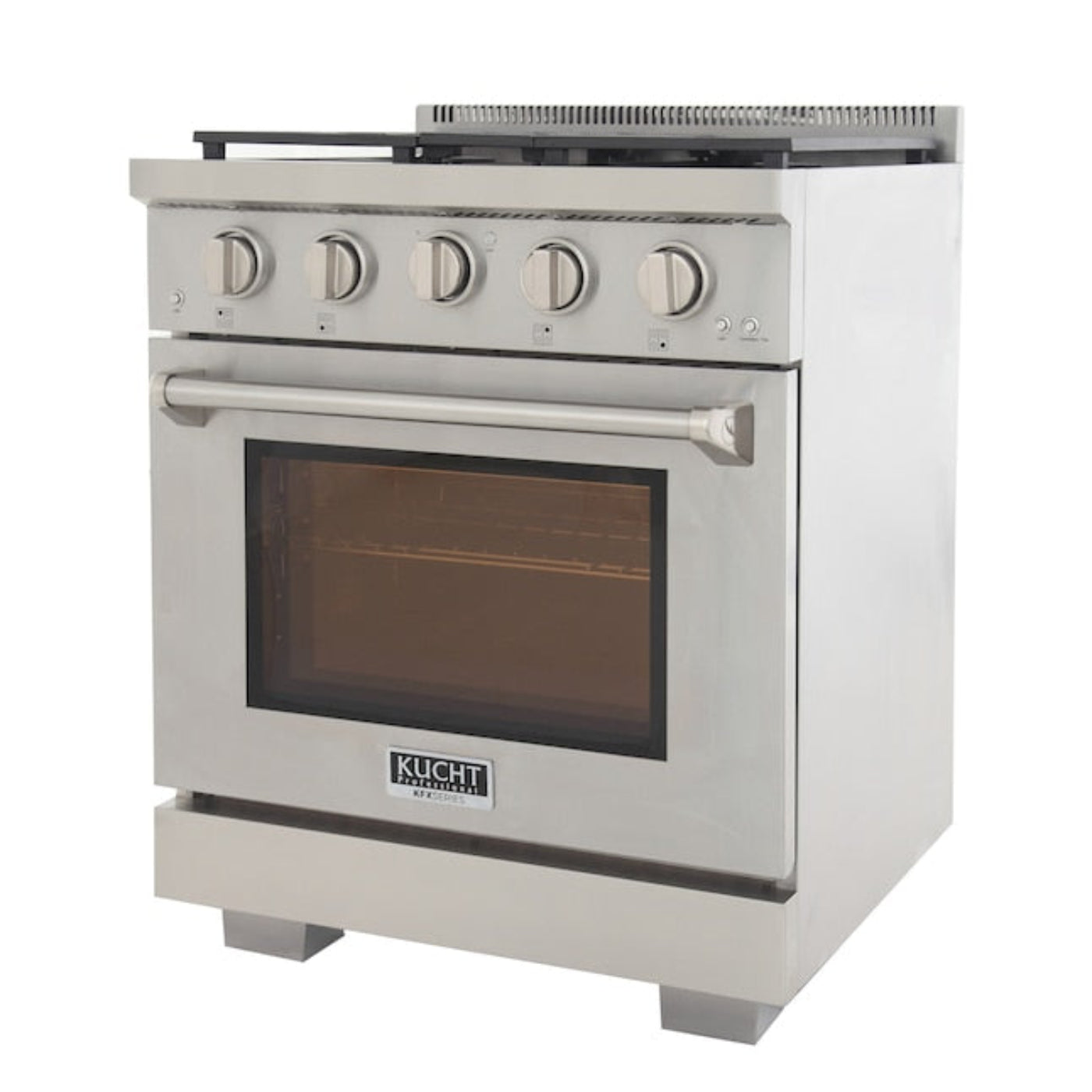 Kucht 48" Pro-Style Propane Gas Dual Fuel Range with 4 Burners in Stainless Steel - KDF482/LP-S