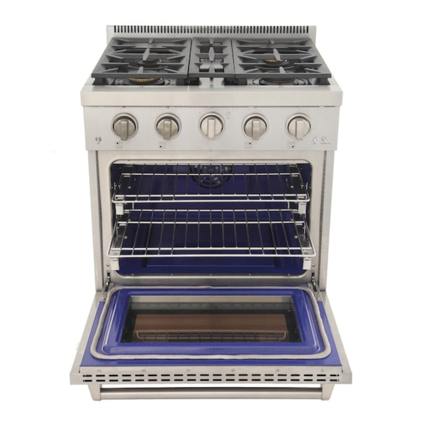 Kucht Professional 30" 4.2 cu. ft. Natural Gas Range in Stainless Steel with True Simmer Burners -KFX3000X-S