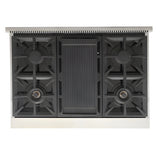 Kucht Professional 36" 5.2 cu. ft. Natural Gas Range in White with True Simmer Burners - KFX3600X-W