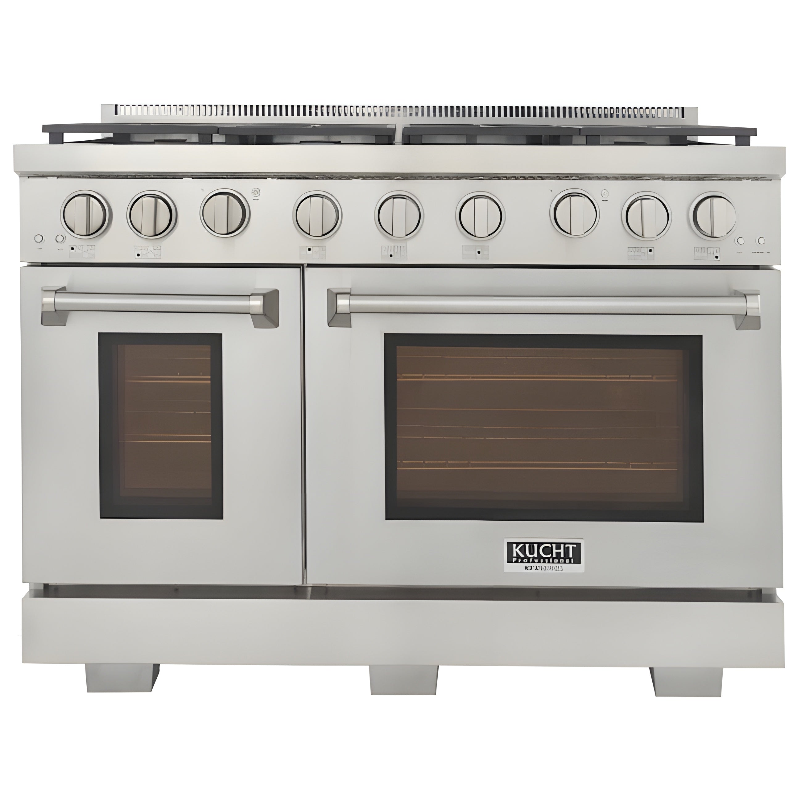 Kucht Appliance Package - 48 inch Propane Gas Range in Stainless Steel and Wall Range Hood - AP-KFX480/LP