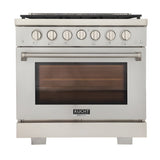 Kucht Professional 36 in. 5.2 cu ft. Natural Gas Range - KFX360-S