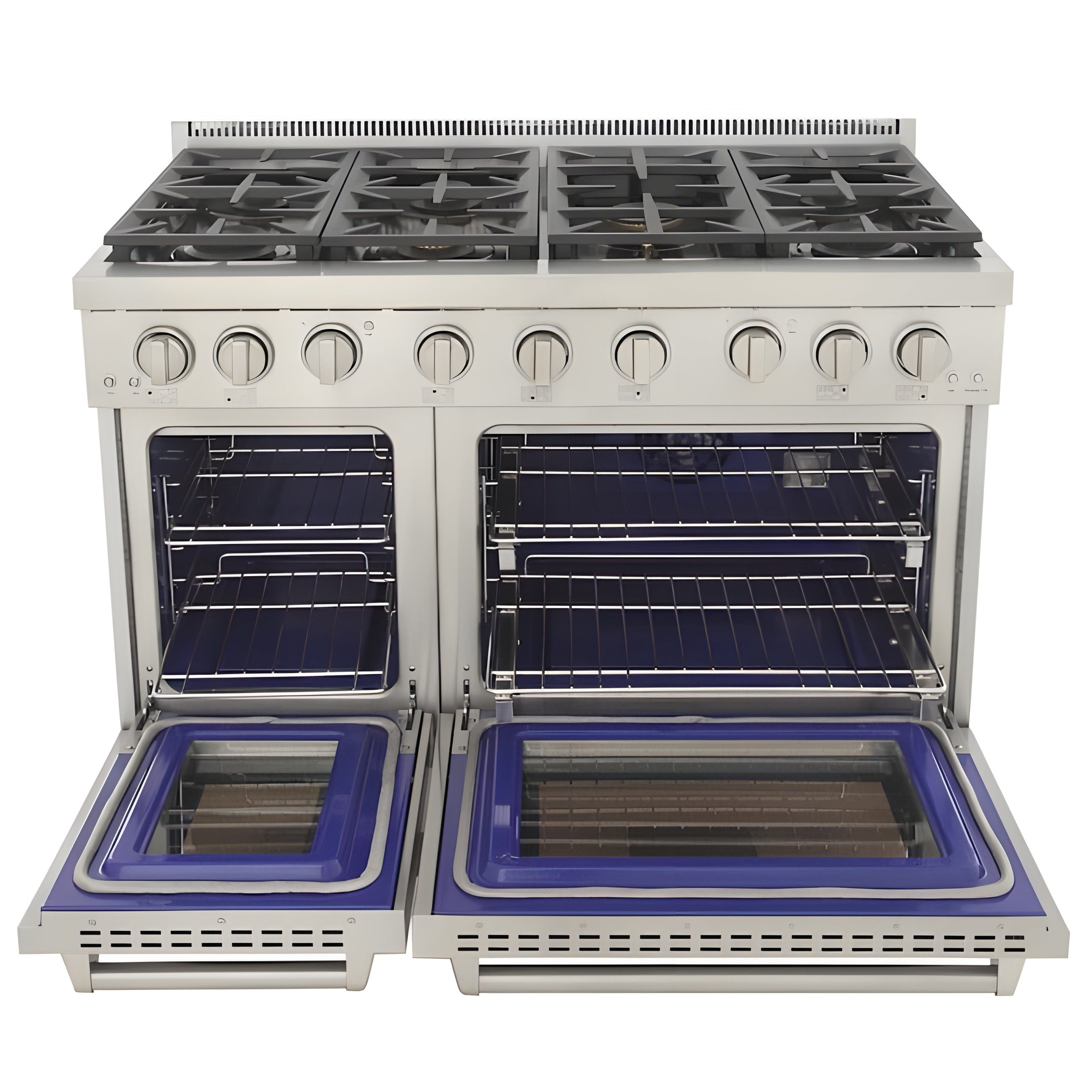 Kucht Appliance Package - 48 inch Propane Gas Range in Stainless Steel and Wall Range Hood - AP-KFX480/LP