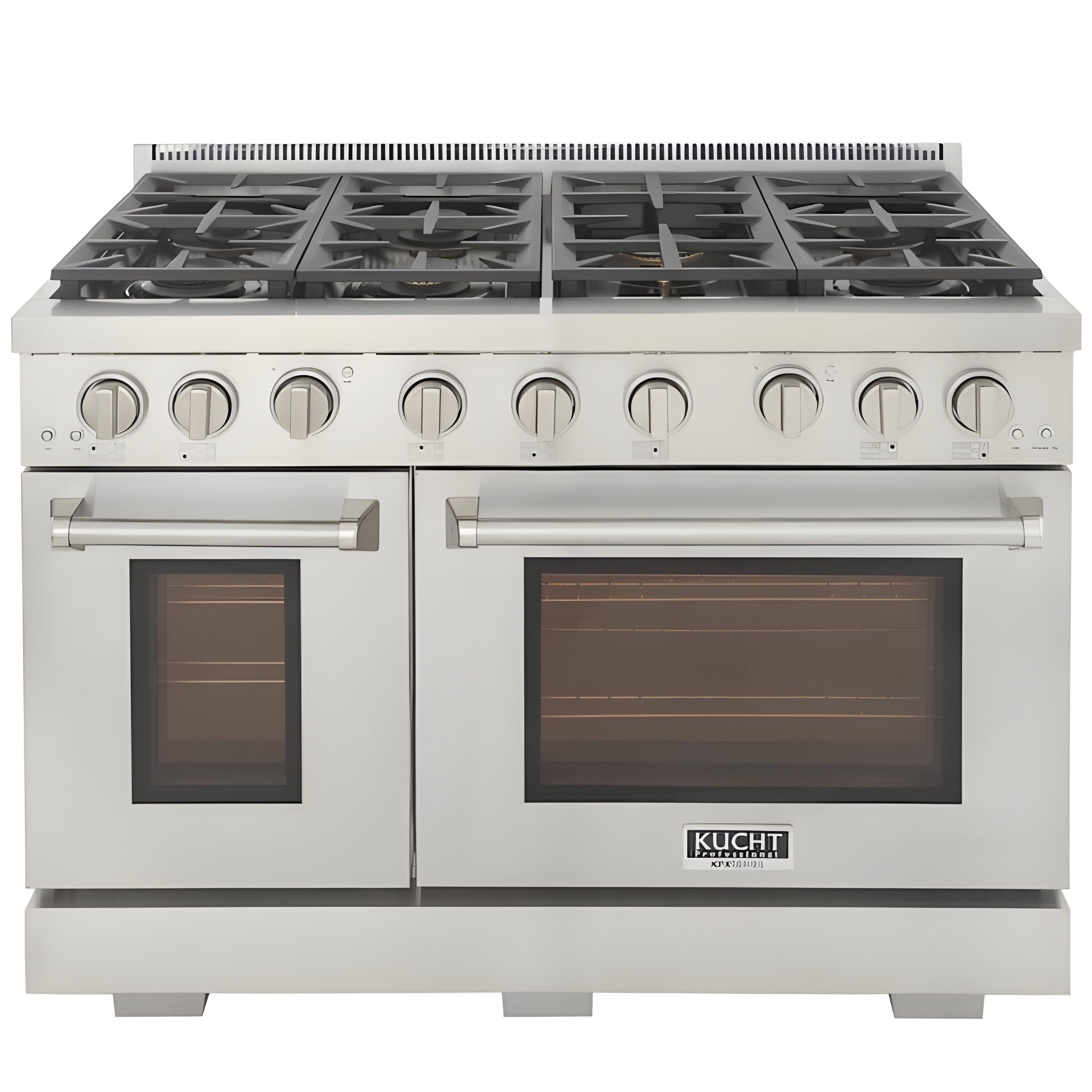 Kucht Appliance Package - 48 inch Propane Gas Range in Stainless Steel and Wall Range Hood - AP-KFX480/LP