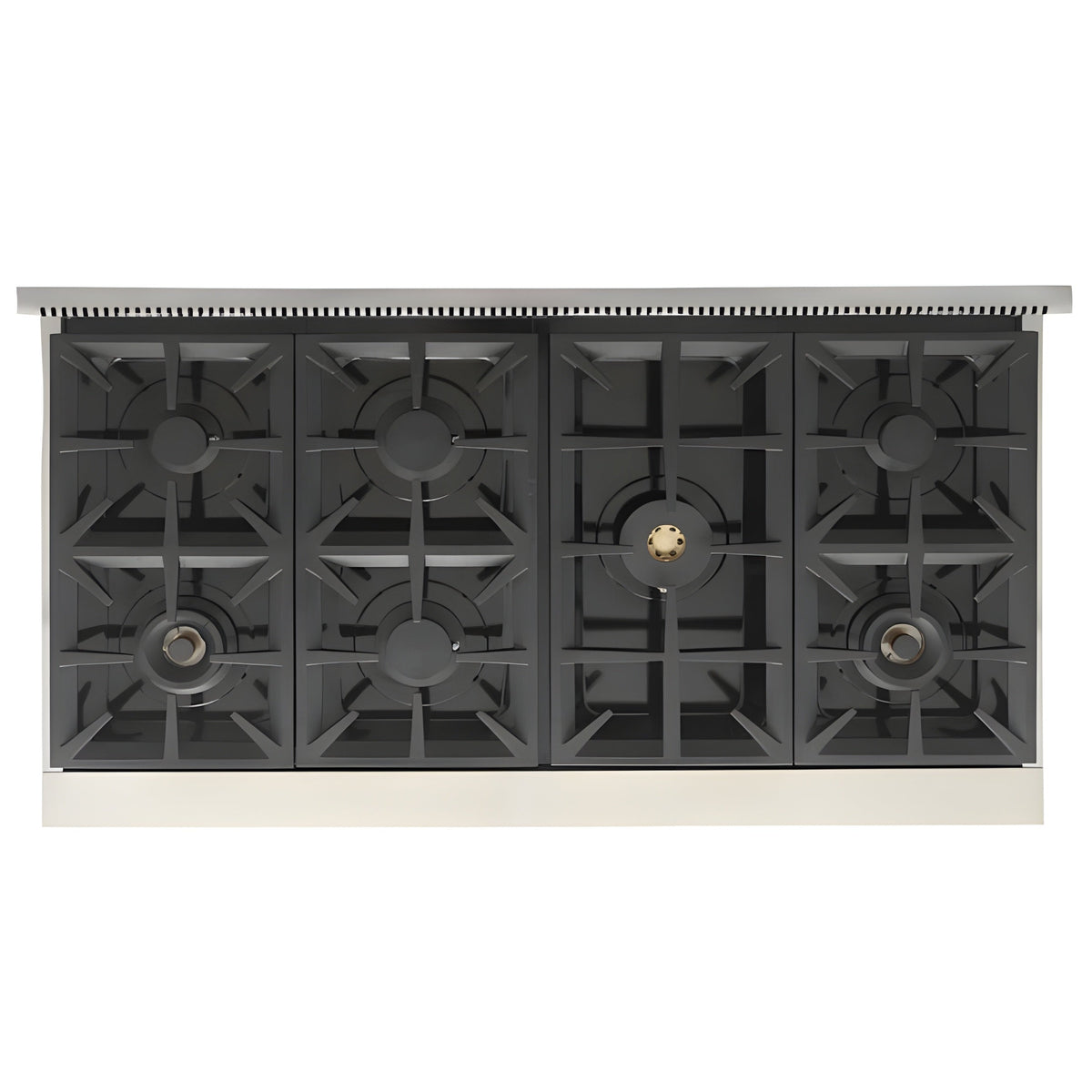 Kucht Professional 48" 6.7 cu. ft. Natural Gas Range in Black with Silver Accents - KFX480-BK