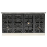 Kucht Professional 48" 6.7 cu. ft. Natural Gas Range in Black with Silver Accents - KFX480-BK