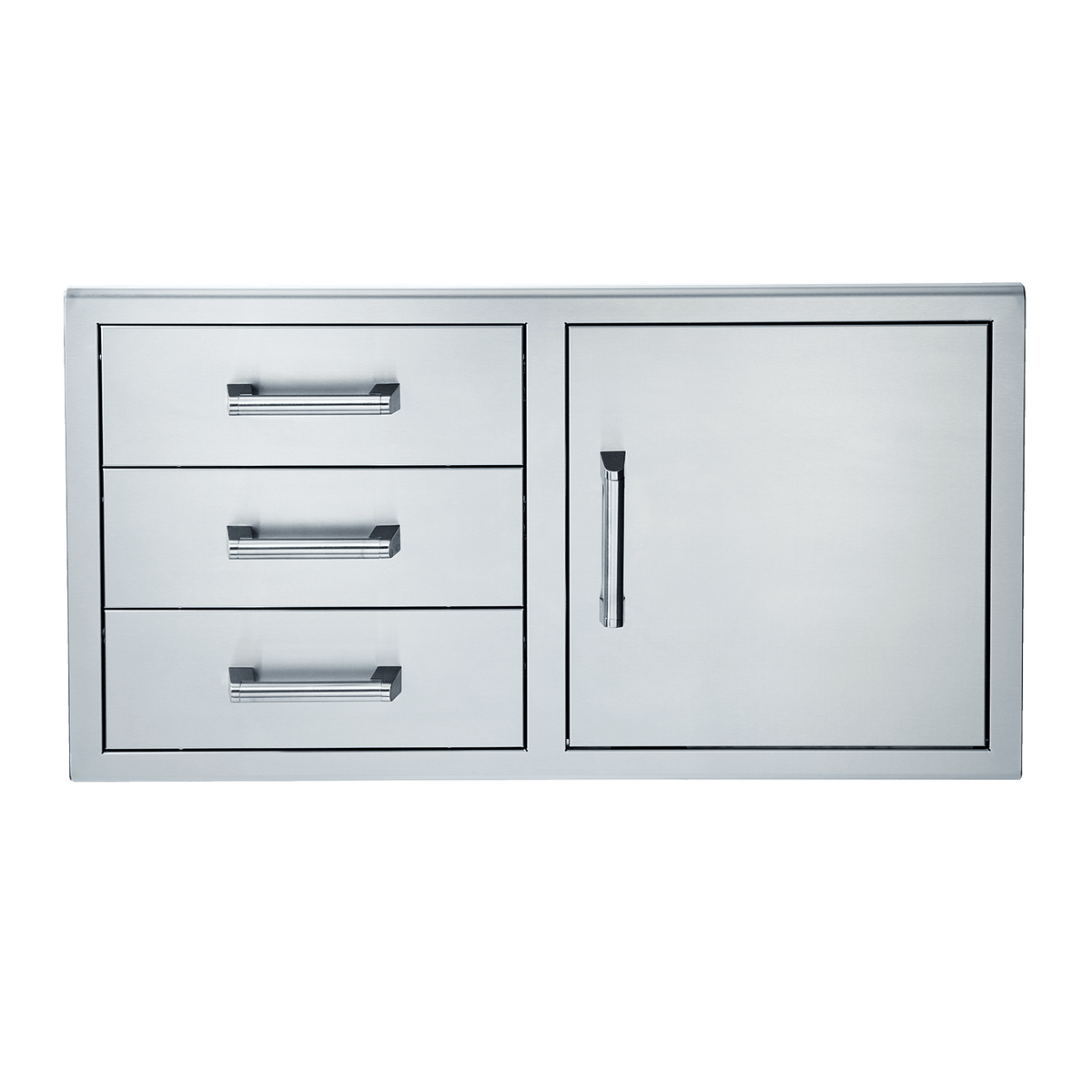 Broilmaster 42-Inch W x 22-Inch H Single Door with Triple Drawer in Stainless Steel - BSAW4222ST