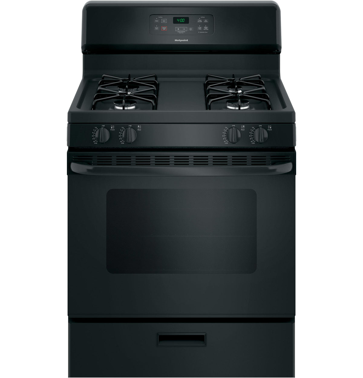 HOTPOINT  30" Free-Standing Standard Clean Gas Range - RGBS400DMBB-KT