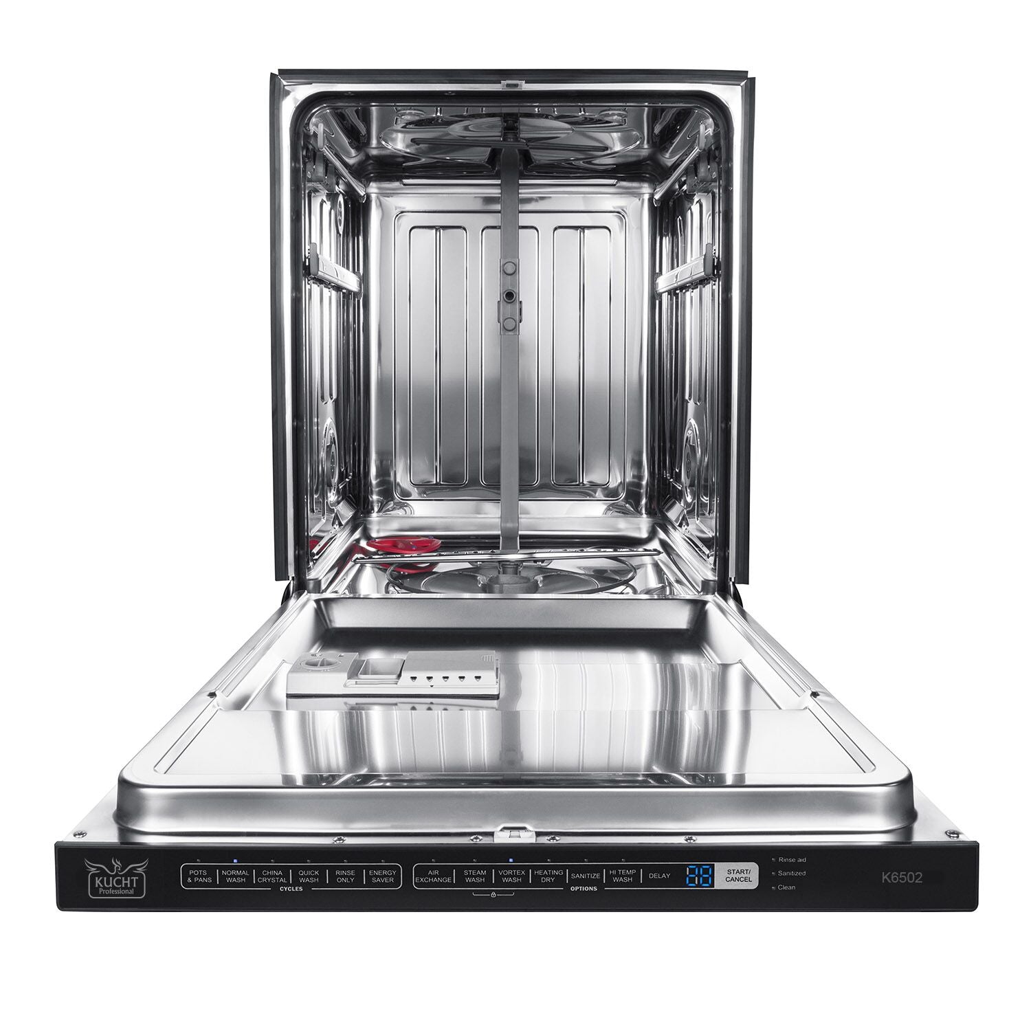 Kucht 24 in. Professional Top Control Dishwasher in Stainless Steel with Stainless Steel Tub - K6502D