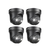 Zosi 4PCS 4K Add-on PoE Security Cameras, Person & Vehicle Detection, C225 - 4PCS 4K
