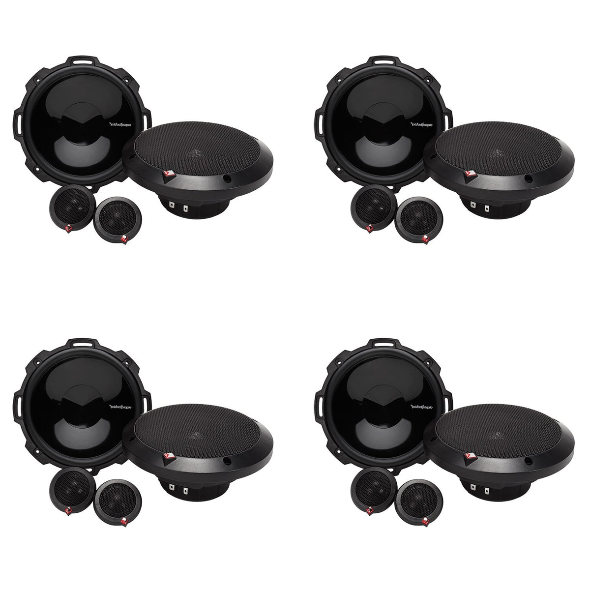 2 Rockford Fosgate 6.75" 120W 2-Way Car Audio Component Speakers System 4 Pack - 194049