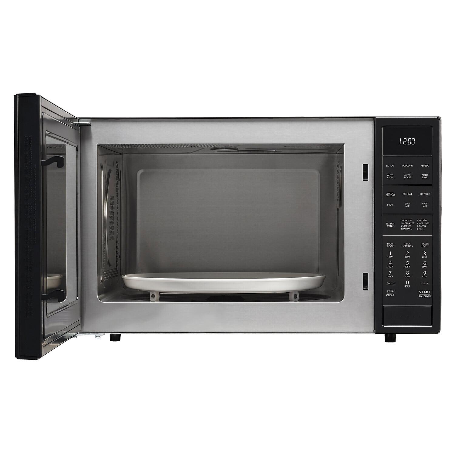SHARP  1.5 cu. ft. 900W Sharp Matte Black Carousel Convection Microwave Oven - SMC1585BB-KT